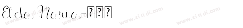 Elda Maria字体转换